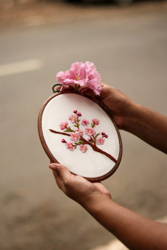 Wildflower Embroidery Hoop